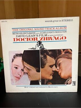 1965  Doctor Zhivago Movie 12" Vinyl Record  Album LP 33 RPM MGM